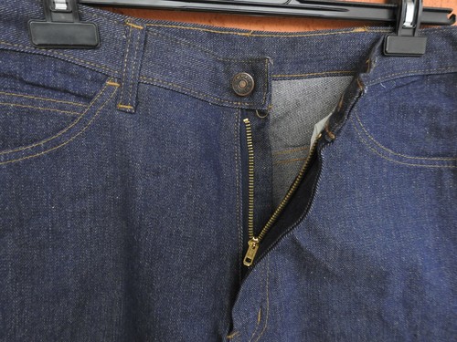 Vintage 80s Blue Jeans Dark Wash McDuncan W34 L36 NOS New Old Stock - Picture 4 of 8