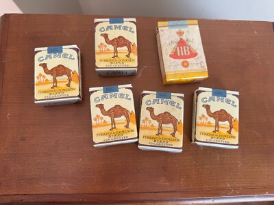 Camel HB Cigarettes Vending Machine Dummy Packs 1970s