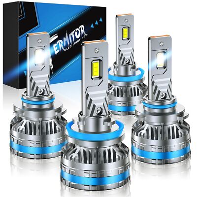 FAHREN H11 9005 Fog Light Bulb Combos, 240W 80000LM Lighting Bulb With Fan, 6...