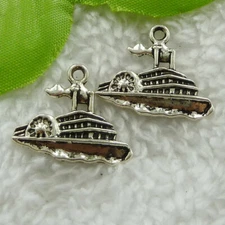 Free Ship 160pcs tibet silver ship charms 24X20mm B1709