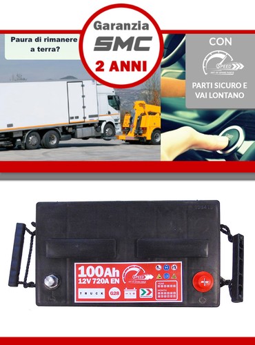 BATTERIA CAMION TRATTORE CAMPER SPEED 100 Ah 720A = FIAMM AKUMA G28100 - Foto 7 di 9