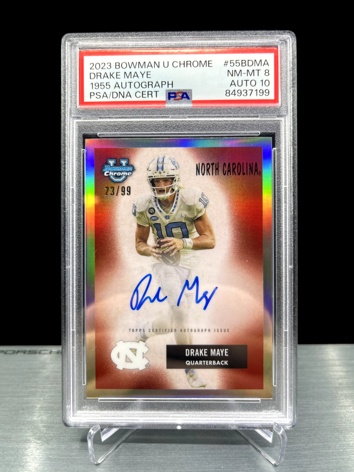 2023 DRAKE MAYE RC - Bowman U Chrome 1955 Auto /99 (POP 2 - Four Higher)