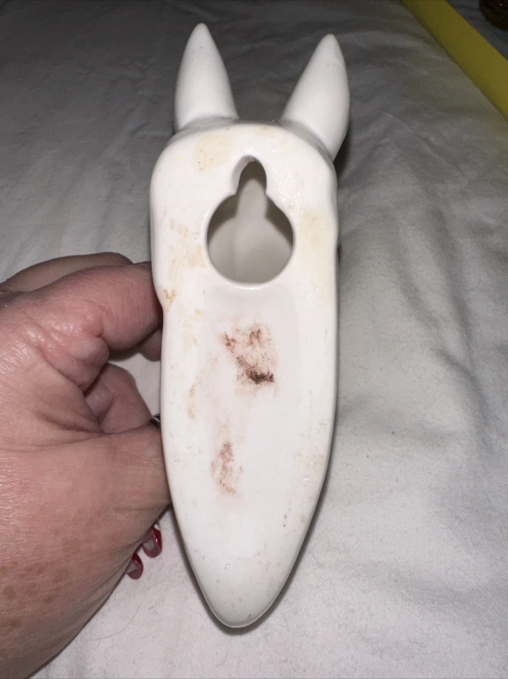 Животное крюк белый лошадь голова готова покрасить керамический домашний декор 3D крепление настенное искусство - Изображение 2 из 4