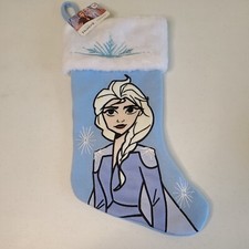 Frozen II 2 Elsa Disney Christmas Stocking Blue New Tag Embroidered 18" 2019