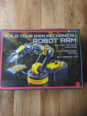 Bauen Sie Ihren eigenen mechanischen Roboterarm mit Daumen hoch.