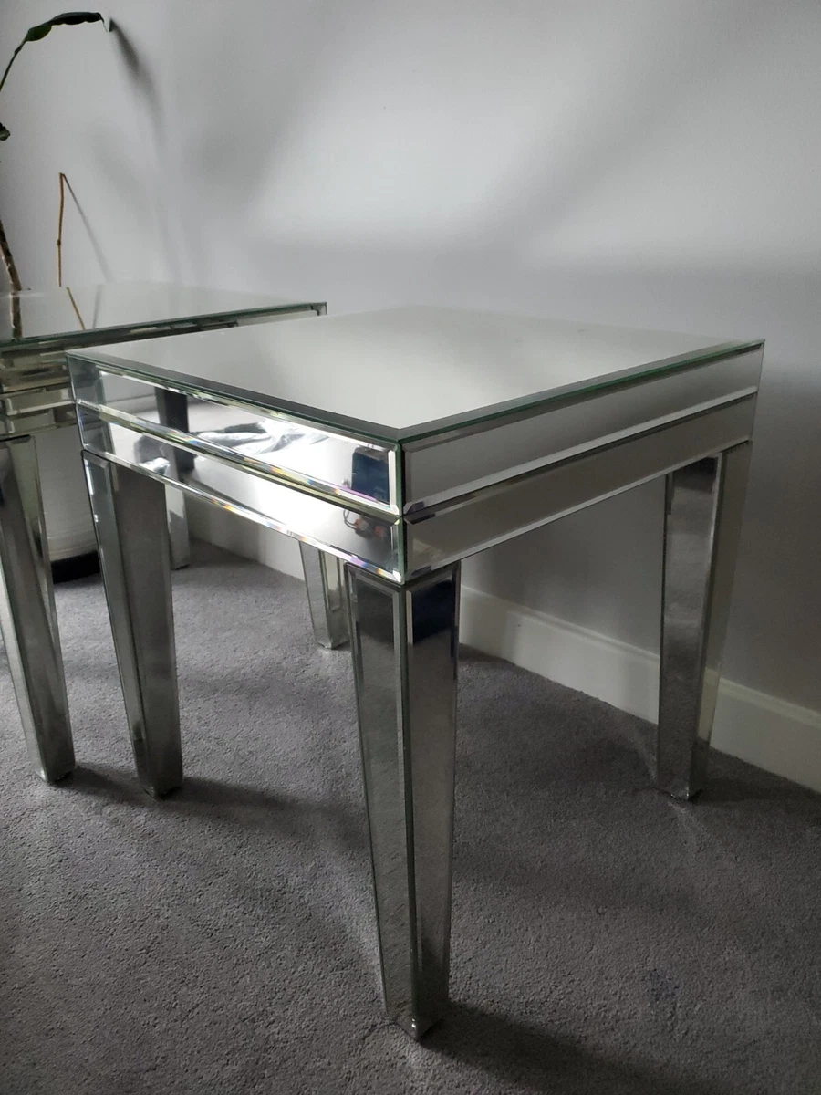 Mirrored lamp table sales very