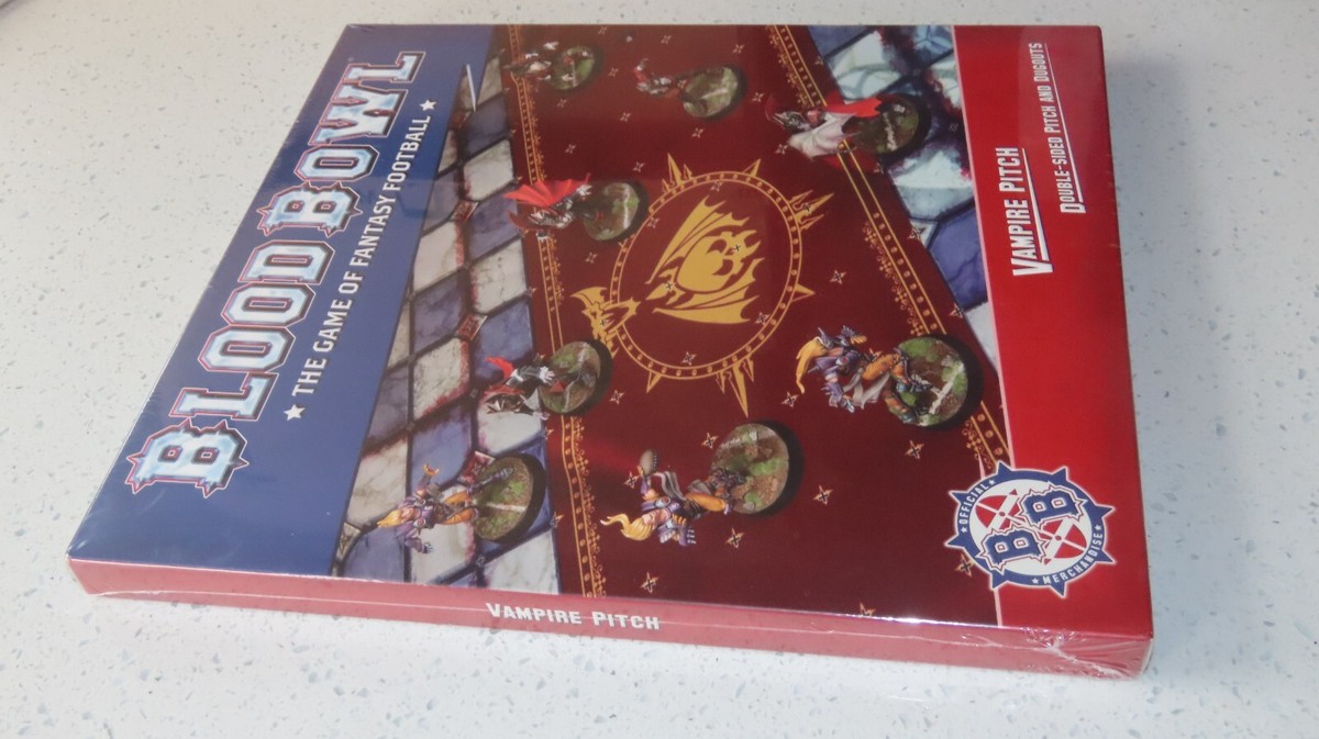 Games Workshop Bloodbowl Vampire Double Sided Pitch and