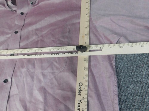 Jos A Bank MEns Shirt Extra purple Travelers Button Down - Picture 6 of 13