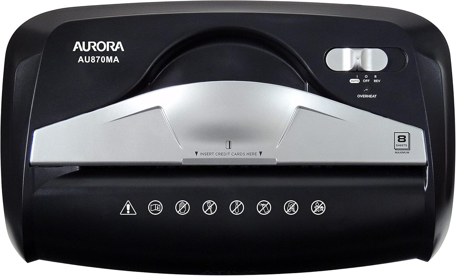 Efficient 8-Sheet Micro-Cut Shredder: Paper & Credit Card Security Solution