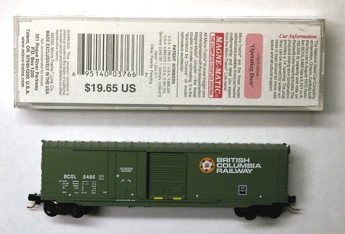 MTL Micro-Trains 76050 British Columbia Railway BCR 5465 50 pies vagón de carga | Zustand: New