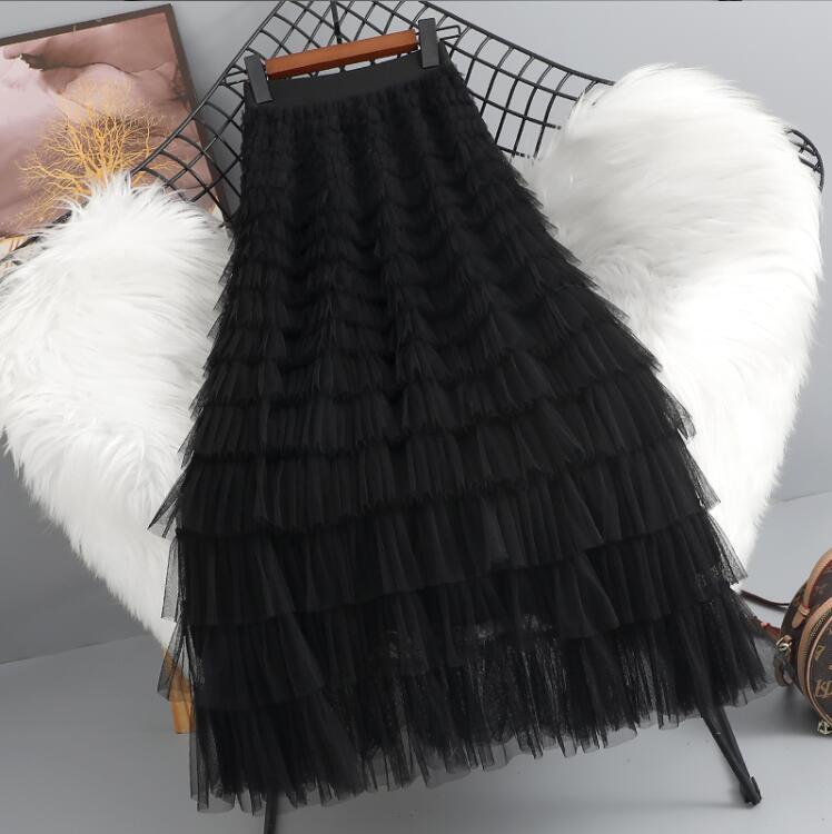 Giacca In Ecopelle Nera Con Gonna In Tulle – Manica Lunga, Cintura, Zip Frontale – Taglia 2XL Plus - Foto 2