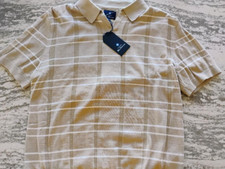 Ben Sherman Short Sleeve Sweater Polo Medium 89 Retail MINT FREE SHIPPING 