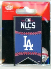 Dodgers 2021 NLCS Banner Pin Los Angeles New in package National League Aminco