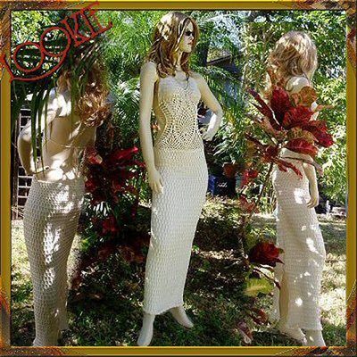 CUSTOM Crochet FULL ANKLE Length DRESS - MADE TO ORDER for YOU !! | eBay