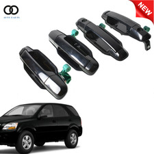 Exterior Door Handle Front Rear Left Right For Kia Sorento 2003-2009 Black 4pcs