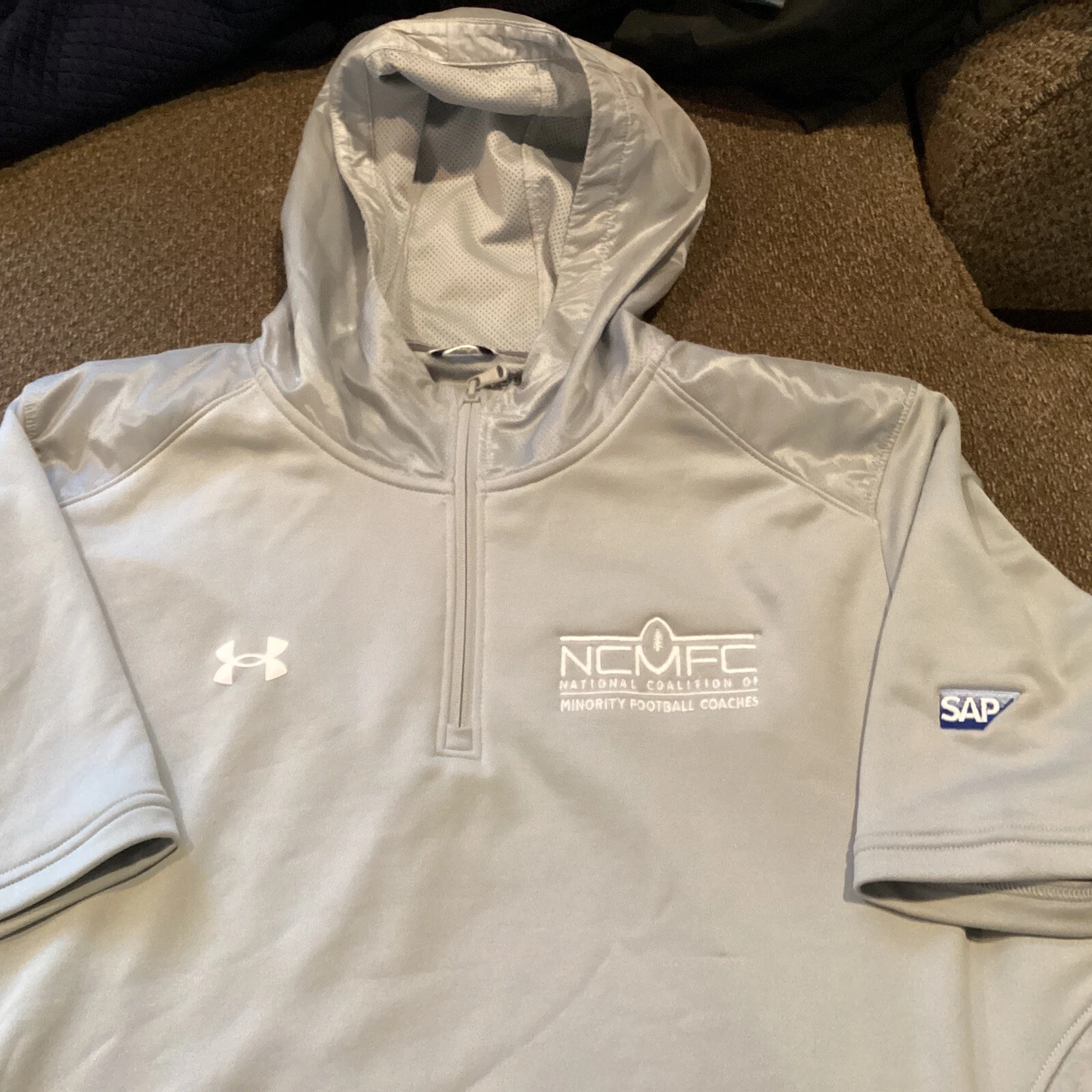 COACH Felpa con cappuccio uomo Coalizione Nazionale di Minoranza Calcio Allenatori Under Armour Xl usata in ottime condizioni