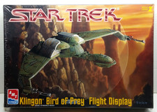 Star Trek KLINGON BIRD of PREY FLIGHT DISPLAY Plastic Model Kit New Sealed 1999