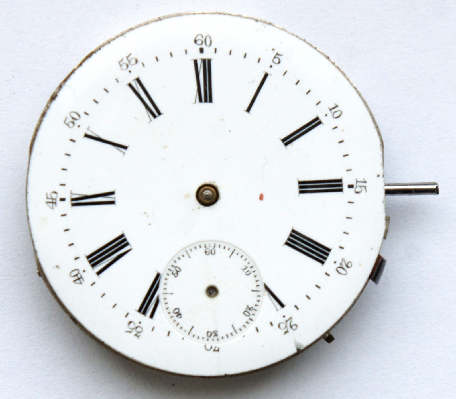 Swiss Pocket Watch Movement 42 Mm Balance Works Exc !