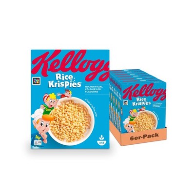 Kellogg's Rice Krispies, 6x360g, knuspriger Reis +Polpa