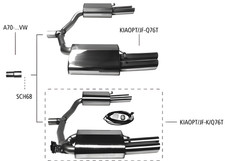 Bastuck Sportauspuff - 18+ Kia Optima JF GT/ GT-Line 1.7TD/ 2.0