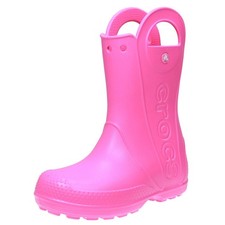Crocs Rain Boot Fuxia - Taglia 33-34 [2 US 20.8cm] Scarpe Bambino Junior