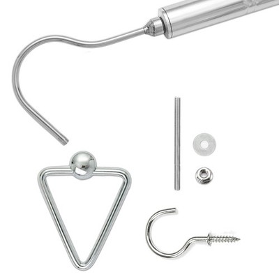 Complete Ladder Pull Down System Kit, Attic Pull System Hook Set for Cord Rop...