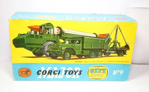 Corgi Gift Set 9 Corporal Missile, Erector Vehicle, Launcher And Tow Truck -Rare