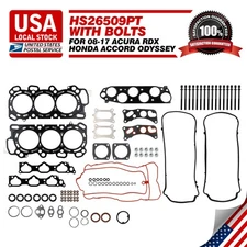 For 08-17 Honda Odyssey 3.5L J35Y1 J35A7 Full Head Gasket W/ Bolts Set HS26509PT