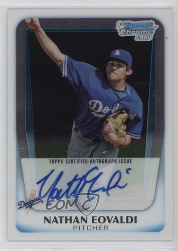 2011 Bowman Chrome Prospects Auto Nathan Eovaldi #BCP165 Rookie Auto RC
