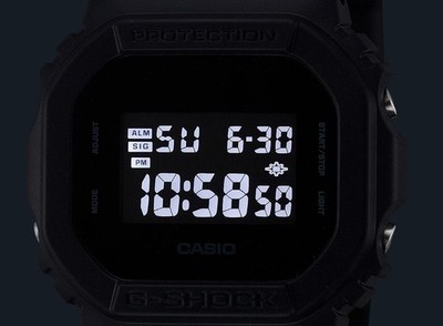 Casio DW 5600UBB 1ER G SHOCK Digital Watch Black Authentic Rare