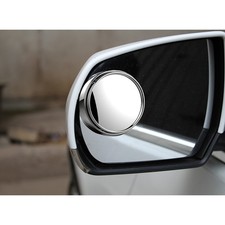 Silver Round Hd Glass Convex Adjustable Wide Angle Blind Spot Rear View Mirror Silver Round Hd Glass Convex Adjustable Wide Angle Blind Spot Rear View Mirror