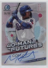 2021 Bowman Chrome 40-Man Futures 26/99 Maximo Acosta #FMFA-MA Auto 16zo