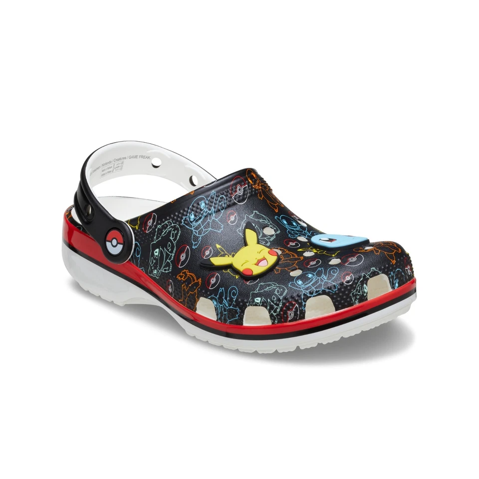 Crocs x Pokemon tamanco clássico "Pokemon Starters" sandálias infantis 211345-90H - Imagem 3 de 4