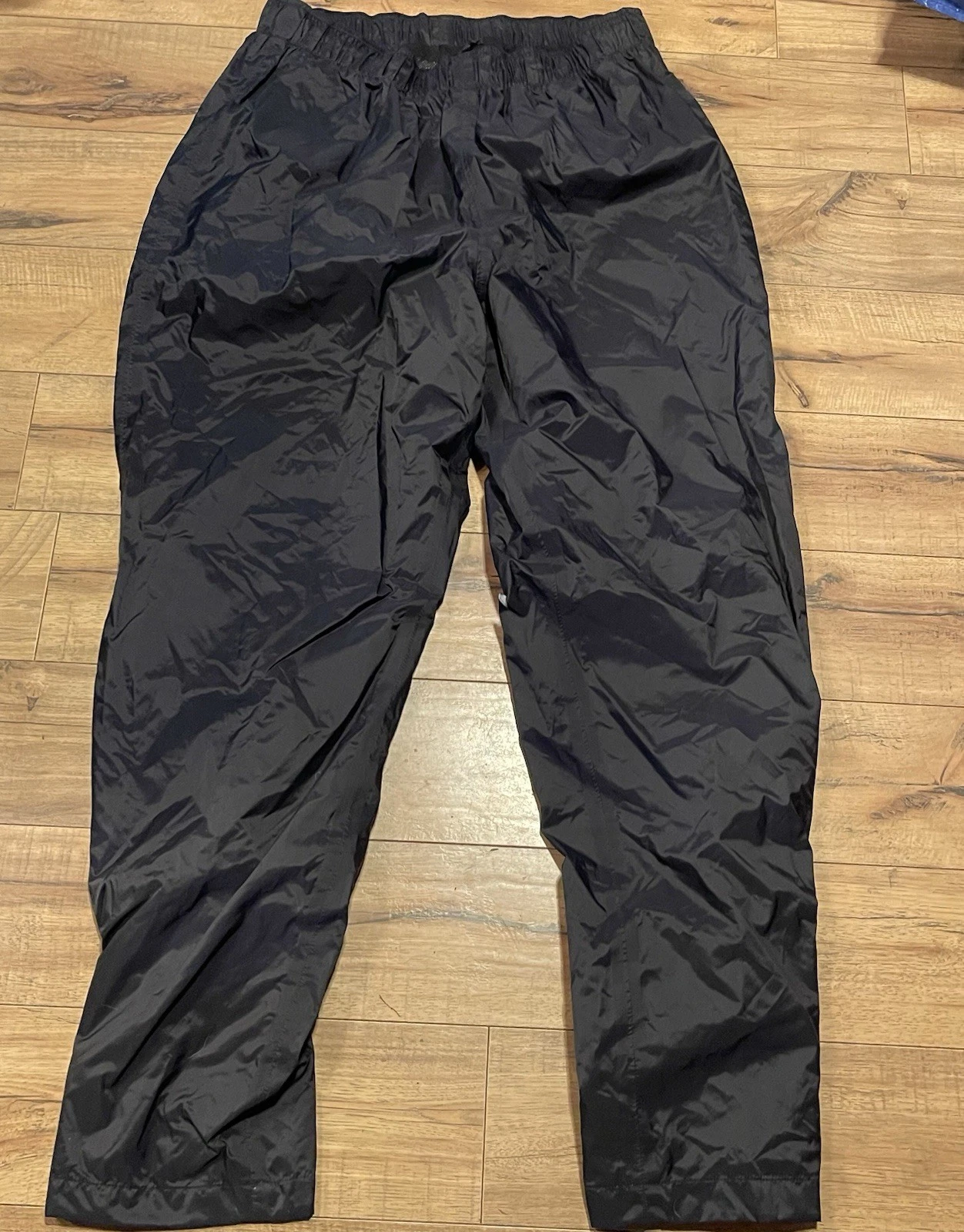 Columbia Omni-Tech Packable Pants Mens XL Black Waterproof Breathable Hiking