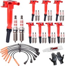 Set of 8 Ignition Coil Pack and Spark Plug Wi...
