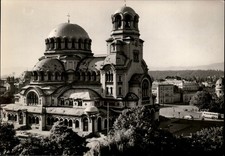 RPPC Alexander Nevski Cathedral Sofia Bulgaria vintage postcard c905