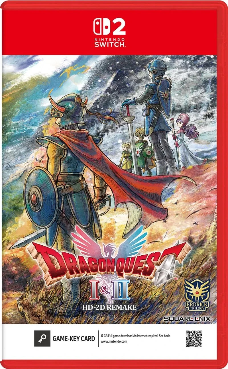 Dragon Quest I & II HD-2D Remake (Multi-Language) Game Key Card Switch 2 Sealed