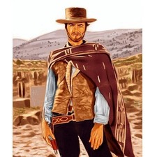 2026 Women Men Clint Eastwood Western Cowboy Poncho Serape replica handmade