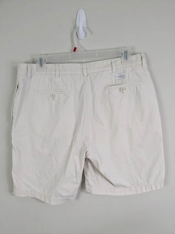 Pantalones Cortos Vineyard Vines Club Para Hombre 38 Beige Informal Algodón Preppy Foto 4 de 4