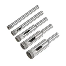 5mm 6mm 8mm 10mm 12mm Diamond Drill Bit for Glass Hollow Drill Hole Saw 5pcs