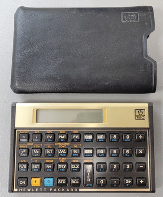 Vintage HP 12C Financial Calculator w/ Original Cover (Pre-Owned)