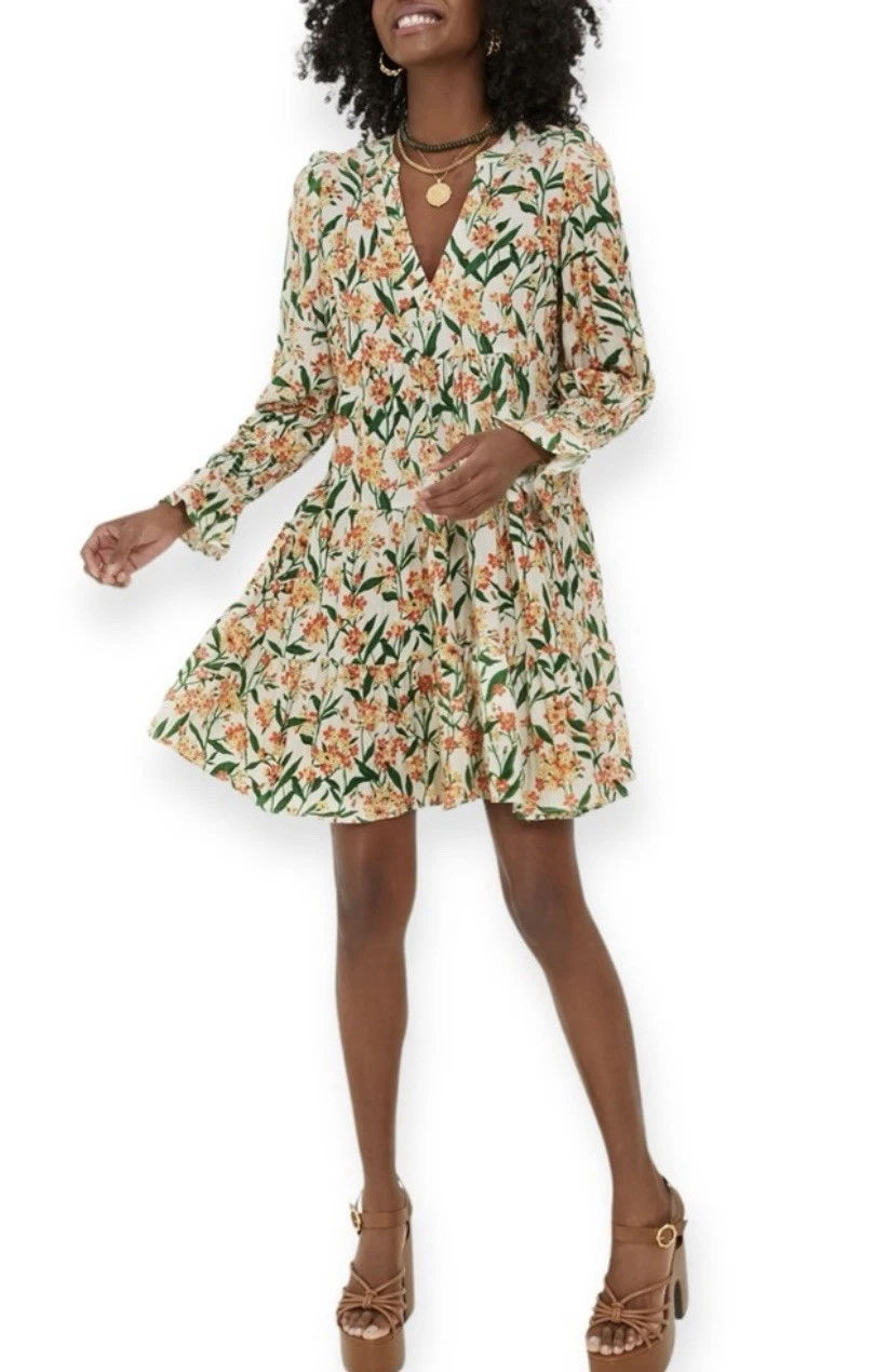 TUCKERNUCK Pomander Place taglia M bermuda fiore floreale KENZO DRESS a strati NUOVO SENZA ETICHETTE