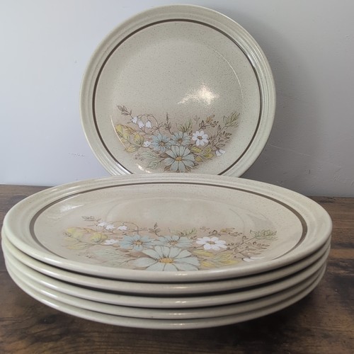 6x Royal Doulton Florinda Dinner Plate Vintage 1980 Floral Lambethware - Picture 2 of 5