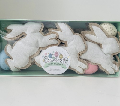 #ad 🐰NIB Bunny Boulevard Bunnies amp; Eggs Easter Garland 6ft $23.00
