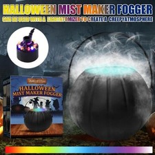 Halloween Witch Pot Smoke Machine Fogger Misting Cauldron Mist Maker Party Prop