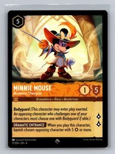 Minnie Mouse - Musketeer Champion 17/204 Super Rare Ursula's Return Lorcana NM