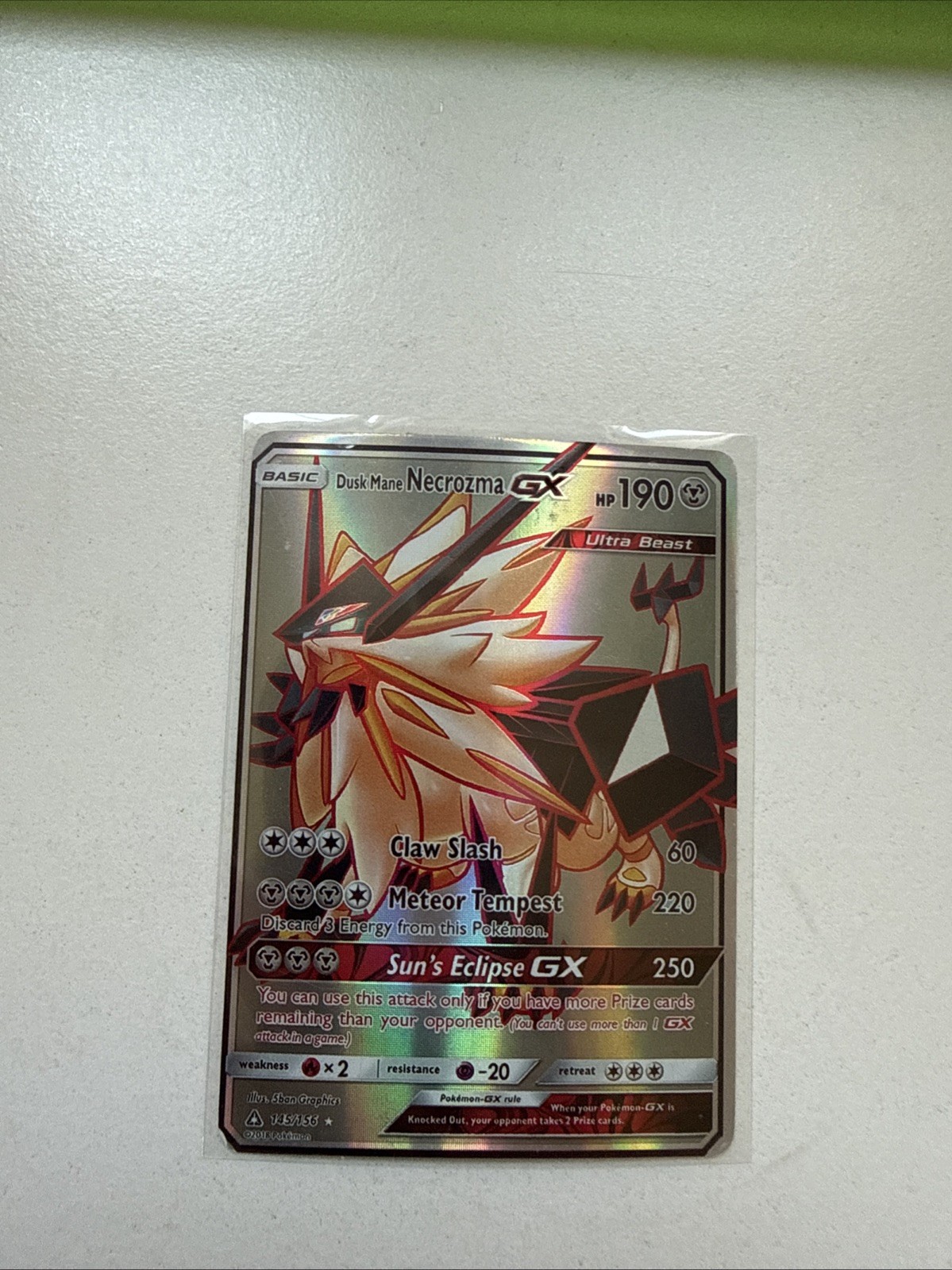 dusk mane necrozma gx pokemon card value Amazon.com: Pokemon - Dusk Mane Necrozma GX - 163/156 - Secret Rare main image 1