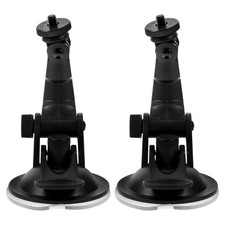Car Camera Mount with Reusable ABS Suction Cup for Windshield and Dashboard Use