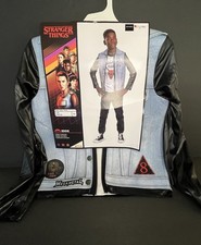 Stranger Things Eddie Child Costume Size L 10/12  Jacket w/Attached Faux Tee