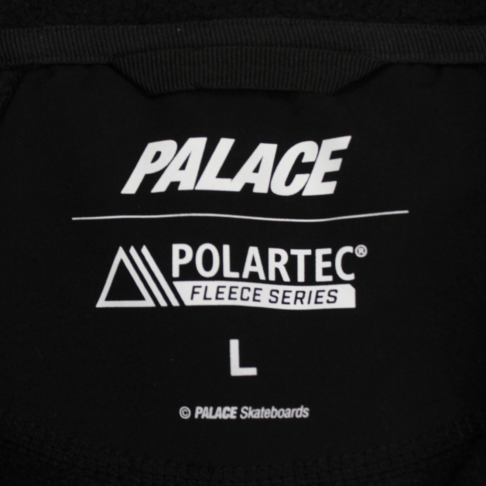Palace Skateboards Black Polyester Embossed Polartec Duo Fleece Jacket L SS24 thumbnail 3
